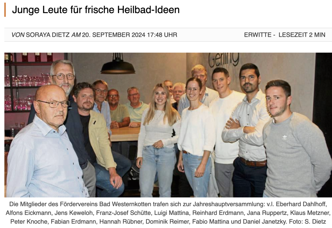 Generationswechsel beim Förderverein